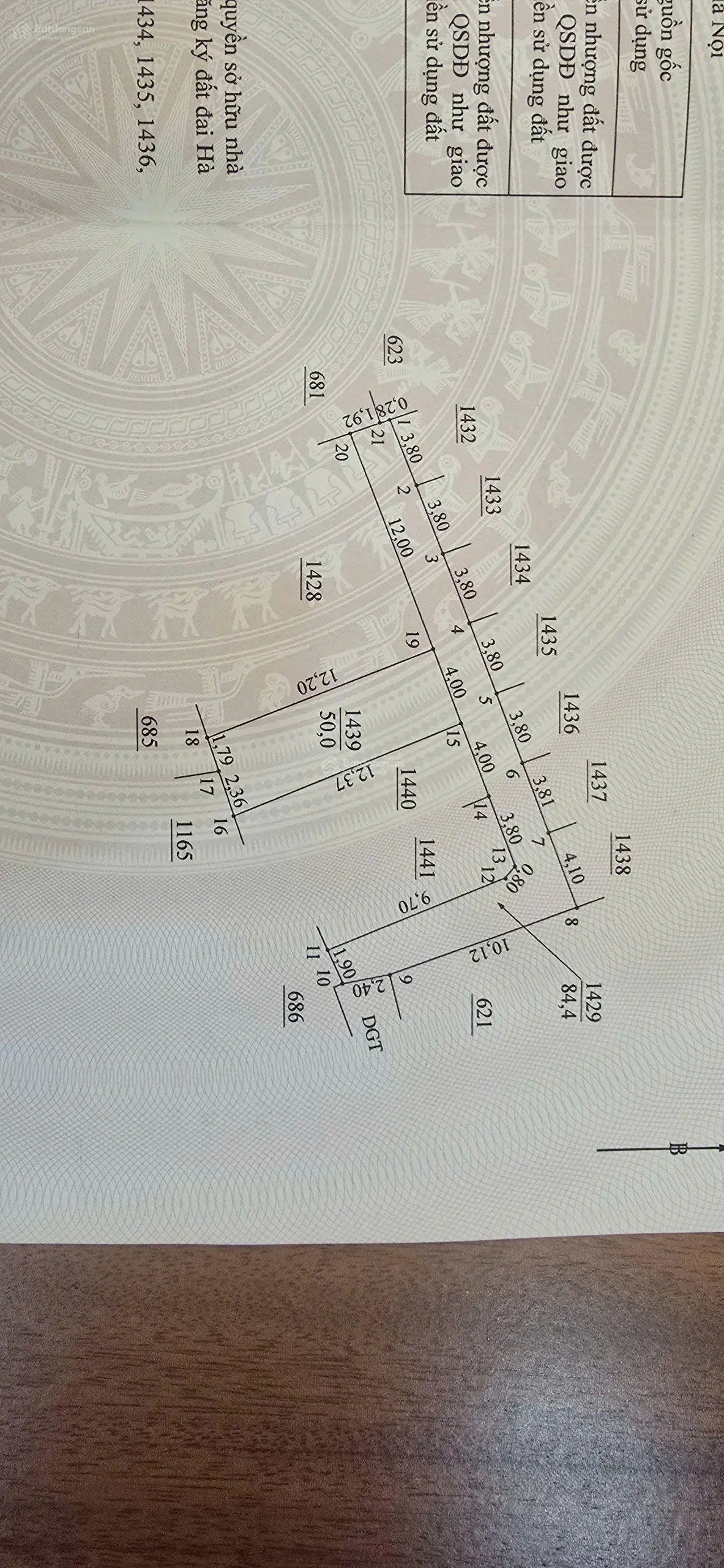 Đất thổ cư, tân lập , đan phượng, hà nội ,dt 50m mặt tiền 4m nở hậu 4,15.