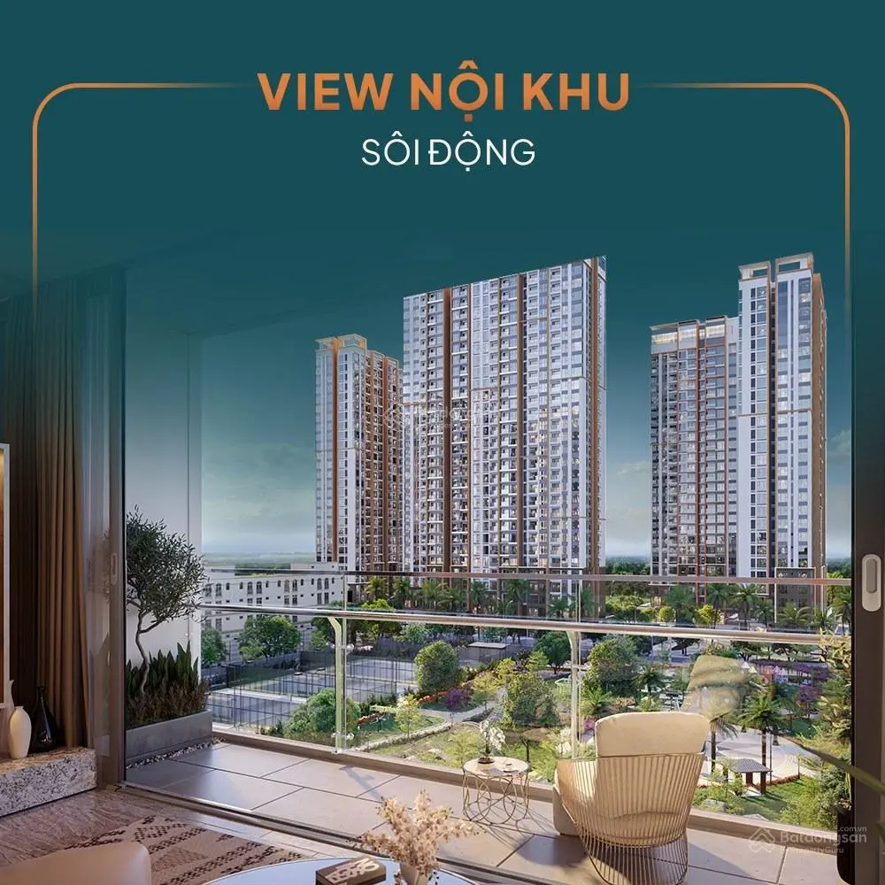 Bán căn hộ 2PN2VS phân khu Hawaii, tầng đẹp, bàn giao NT cao cấp, view sông, biệt thự Ngọc Trai