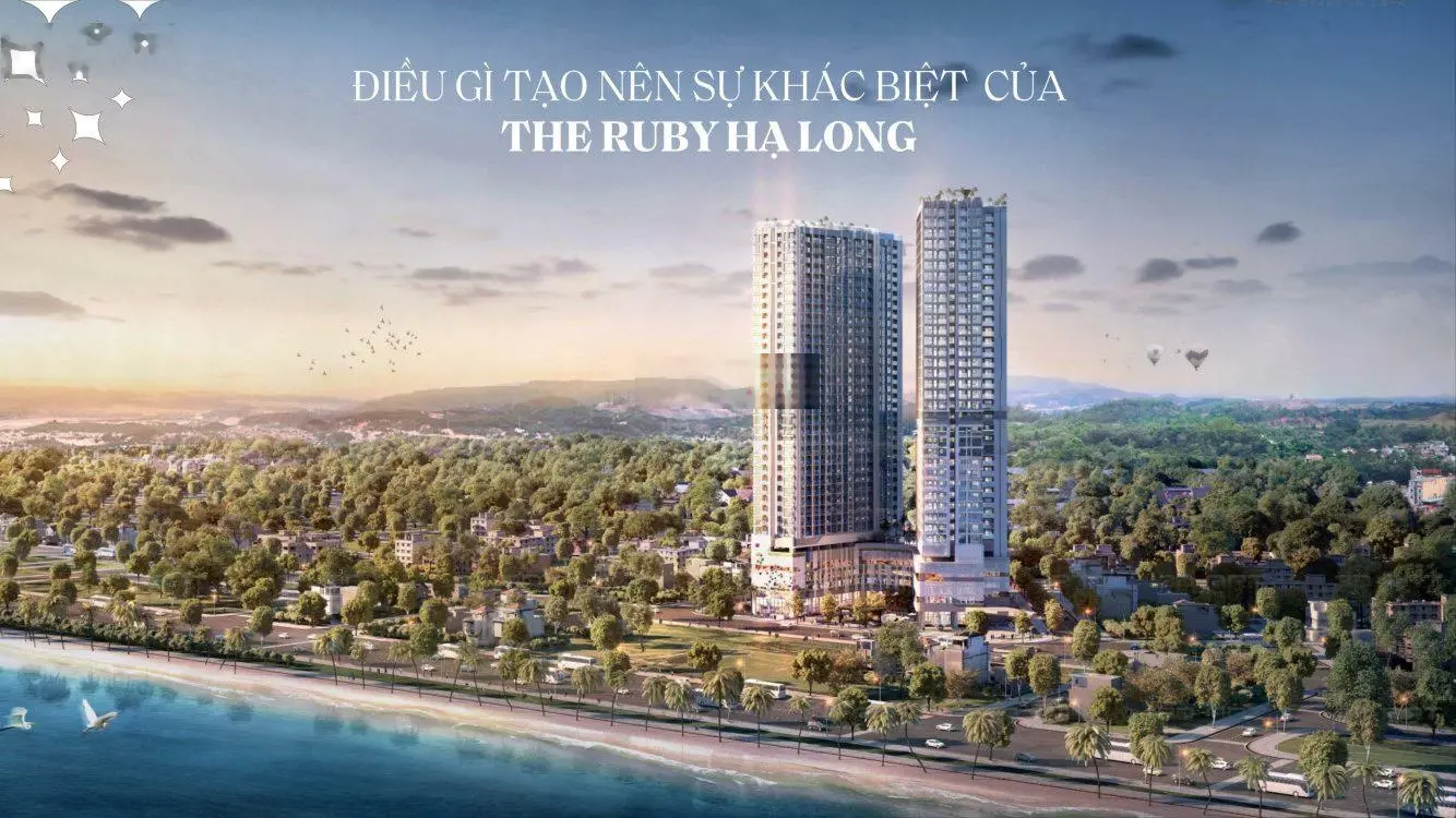 Tổng kho hàng cắt lỗ - tại The Ruby Hạ Long, view biển, VQMT, cầu Bãi Cháy