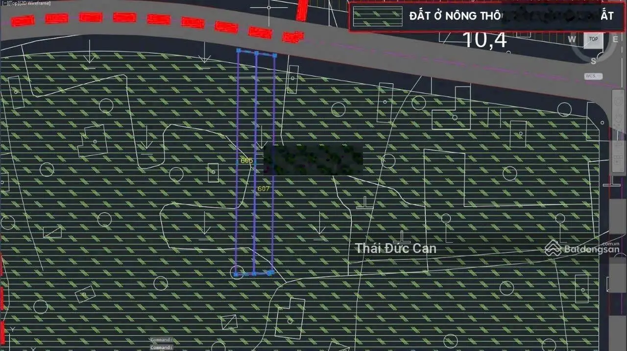 Bán lô đất mặt tiền đường Tỉnh Lộ 7, gồm 2 sổ, mỗi sổ có Dt=8*96m=763 m2 có 300 m2 thổ cư