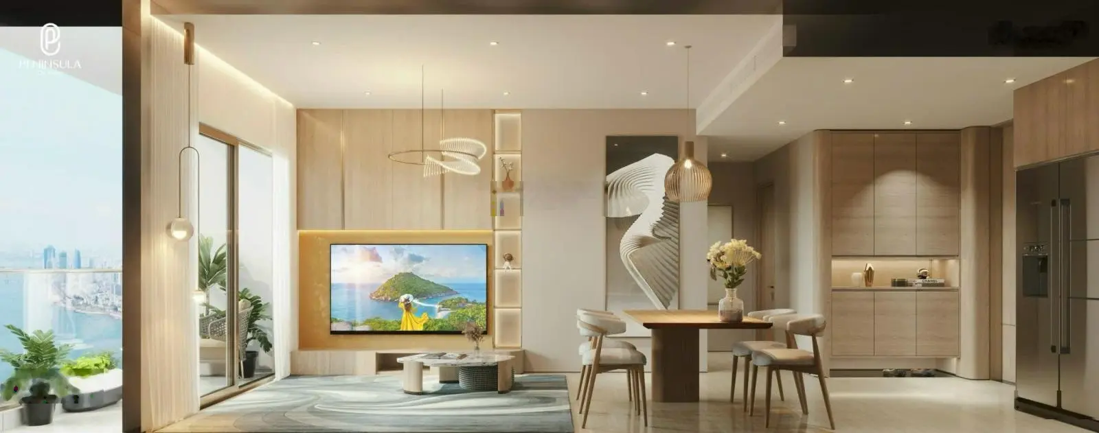 Chính chủ cần bán căn hộ Peninsula Đà Nẵng 2PN tầng 11 - View trực diện sông Hàn - Giá tốt