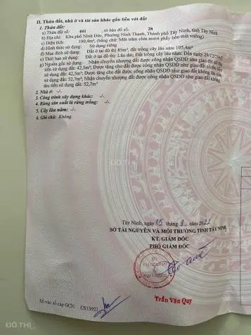 BÁN NHÀ ĐIỆN BIÊN PHỦ, NGAY TRUNG TÂM TP TÂY NINH, HẺM Ô TÔ