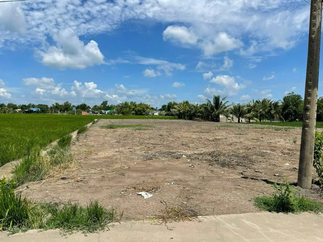 Đất làm nhà vườn, sổ hồng riêng, mặt tiền đường xe tải chạy, kết nối TPHCM chỉ 35p