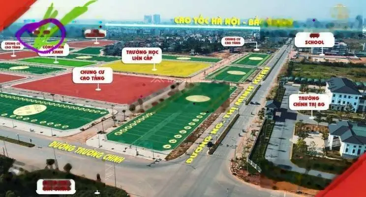 Lô góc biệt thự 180m2 khu đô thị phía Nam thành phố Bắc Giang. Giá 12 tỷ (Big C - 379 - New Era)