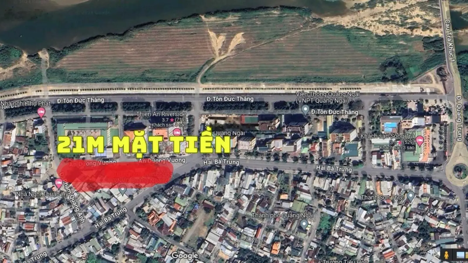 Bán đất mặt tiền An Dương Vương mặt tiền 21m
