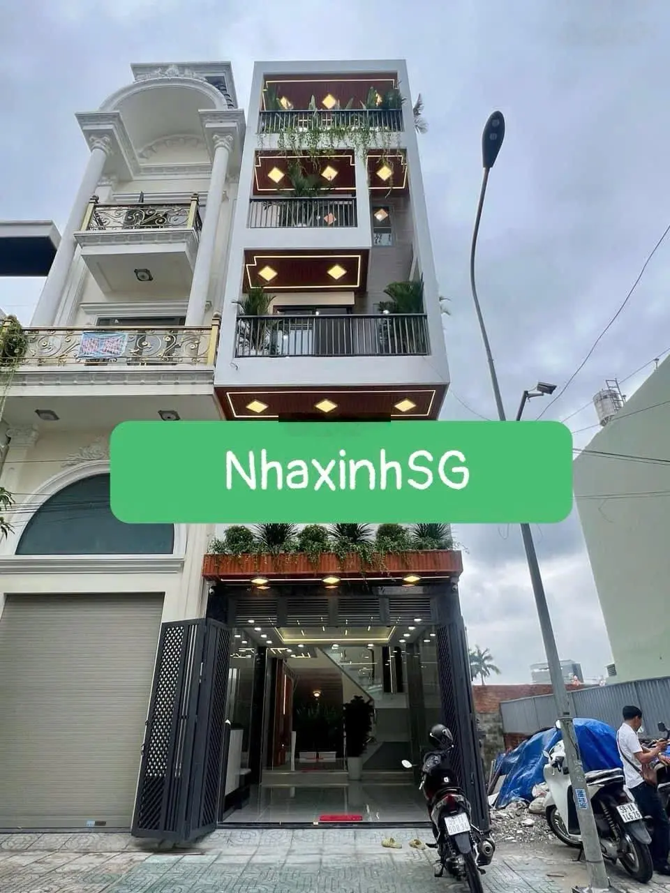 Nhà xây mới hxh 12m điện nước âm 4tầng 4pn 5wc 4x14m Thới An Q12 cách 500m tới Gò Vấp
