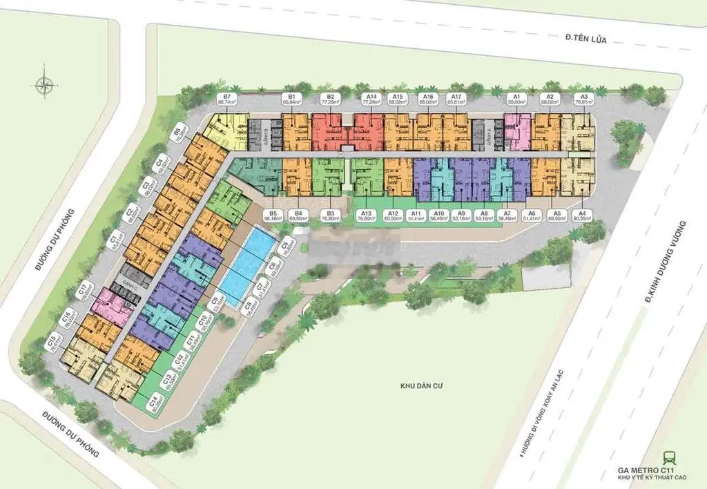 Bán căn hộ Moonlight Boulevard 2PN2WC (68m2, 77m2 ,65m2), 3PN và 1PN
