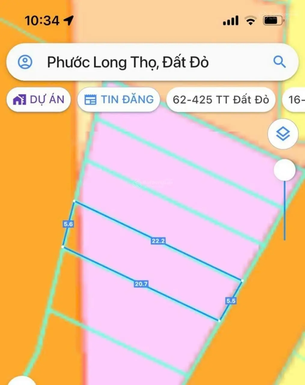 3 lô đất đối diện ủy ban đường nhựa khu dân cư gần KCN Đất Đỏ 5x32 thổ cư 80m2