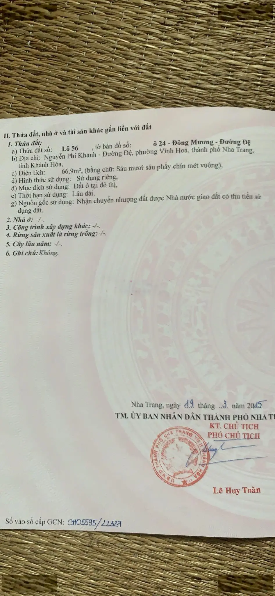 Bán nhà 2 tầng mặt tiền Đường Nguyễn Phi Khanh Vĩnh Hoà giá chỉ hơn 3tỷ