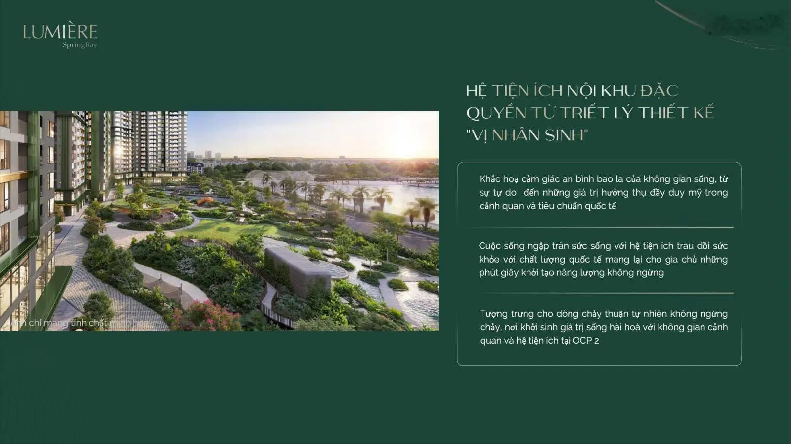 Căn hộ tiêu chuẩn 6 sao độc nhất tại Lumiere Spring Bay - khai mở biểu tượng giá trị sống mới OCP2