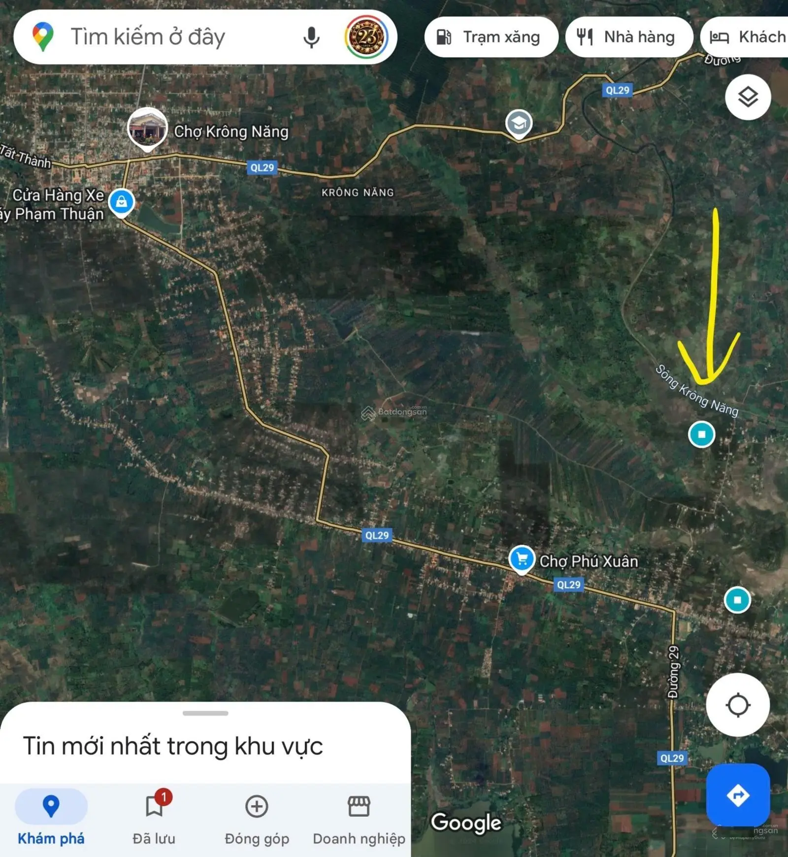 Cần bán đất giá 235 triệu VND tại Thị trấn Krông Năng, Đắk Lắk