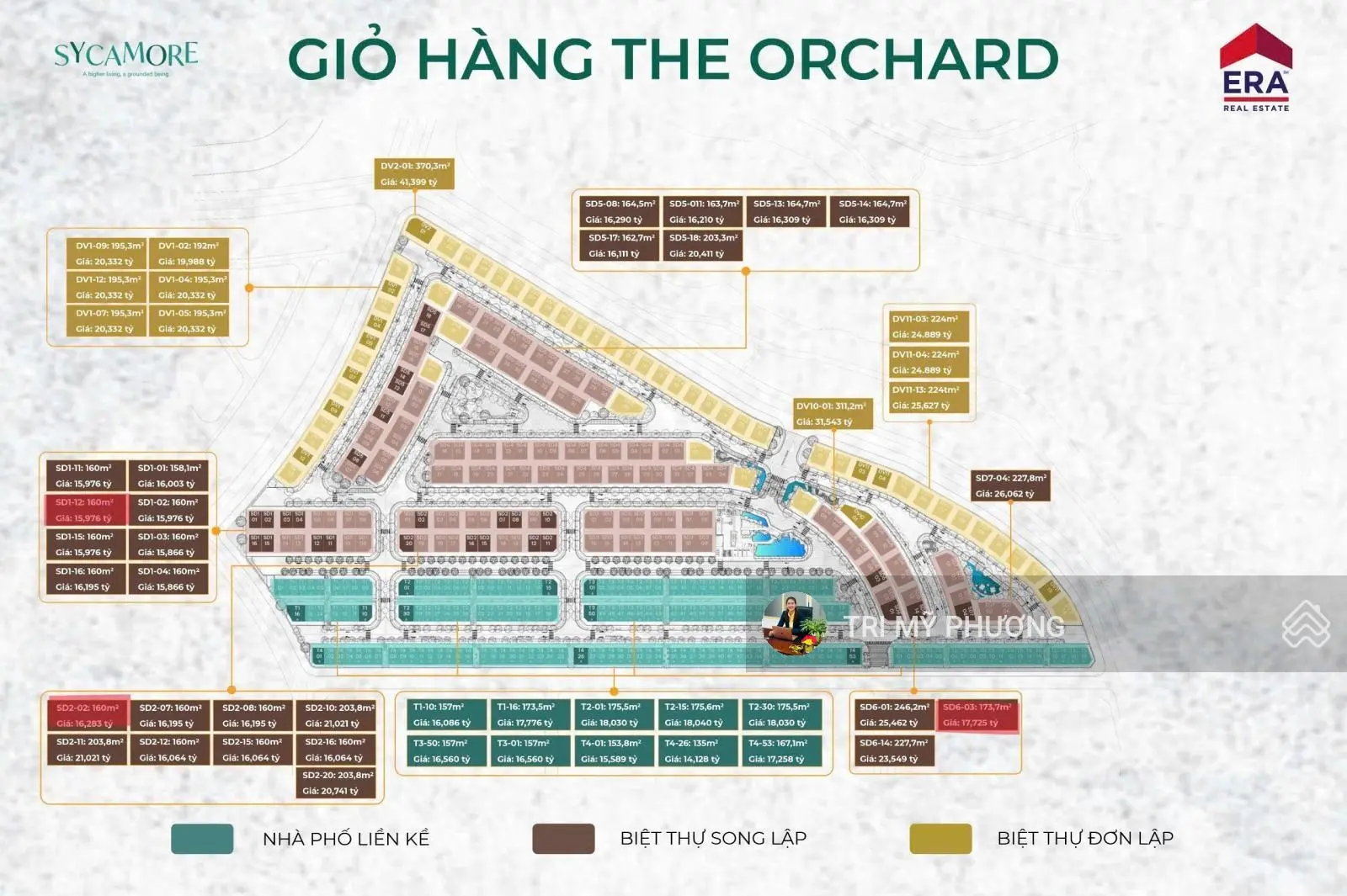Giá bán gốc từ CĐT Capitaland - bán biệt thự, nhà phố The Orchard, Sycamore, đối diện Aeon Mall