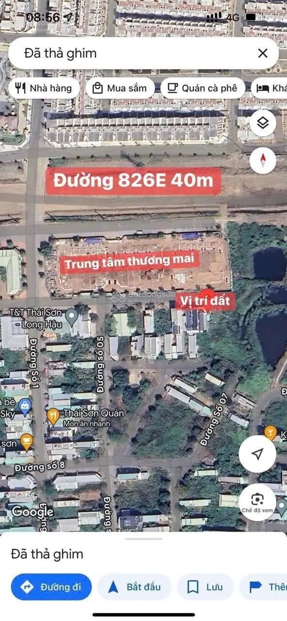 1 nền duy nhất, đối diện trung tâm thương mại, KDC Thái Sơn, 100m2 giá chỉ 2tỉ9xx thương lượng