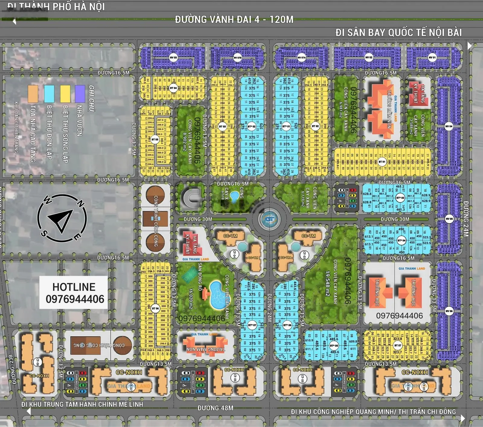 Độc quyền chuyển nhượng căn góc rẻ nhất dự án block BT07 dự án HUD Mê Linh Central, giá đầu tư