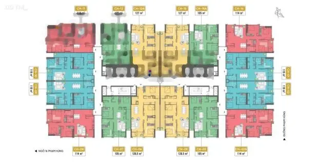 Bán CH 105m2 đẳng cấp 5 sao 3PN đường Phạm Hùng, cạnh Cầu Giấy, CK tới 8% HTLS 0% trong 12 tháng