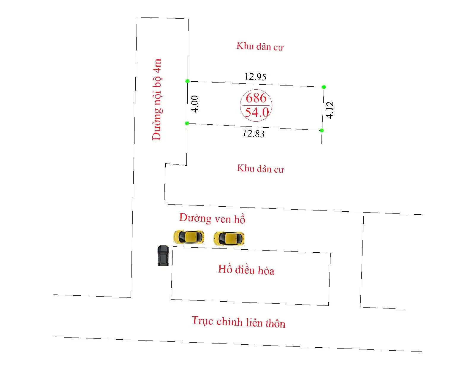 Bán đất tại Tam Thuấn, Phúc Thọ, Hà Nội. Giá thỏa thuận, 54m2, mặt tiền 4m