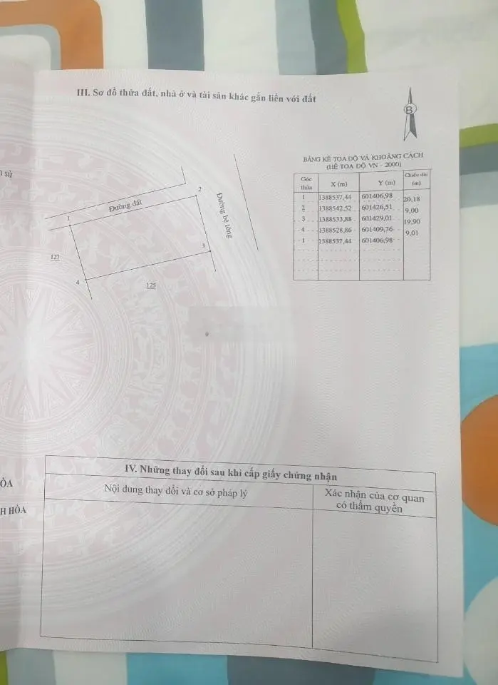 Cần bán nhanh lô đất tại Ninh Thọ, Ninh Hòa 180.3m2 full thổ, mặt đường bê tông, khu dân cư