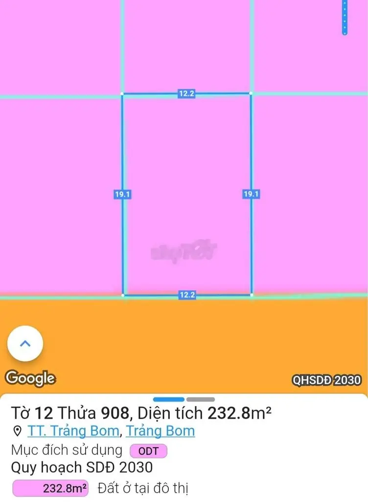 Biệt thự Hùng Vương, TT Trảng Bom, đối diện trường học, 232m2, 4,7 tỷ