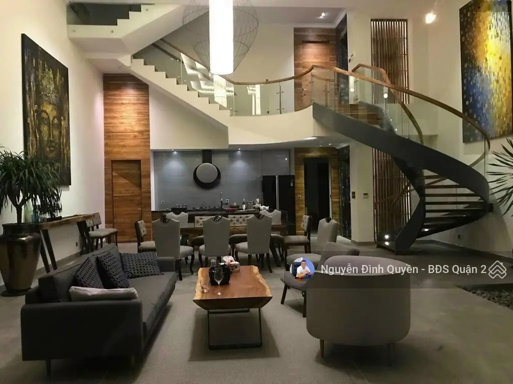 145 tỷ - sở hữu biệt thự view sông - thảo điền. dt: 888m2 - hầm 4 tầng siêu đẹp