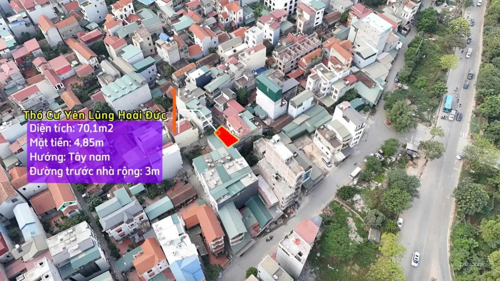 Chính chủ bán đất thổ cư tại đường Nam Yên Lũng - An Khánh - Hoài Đức, chỉ 85 triệu / m2, 70.1 m2