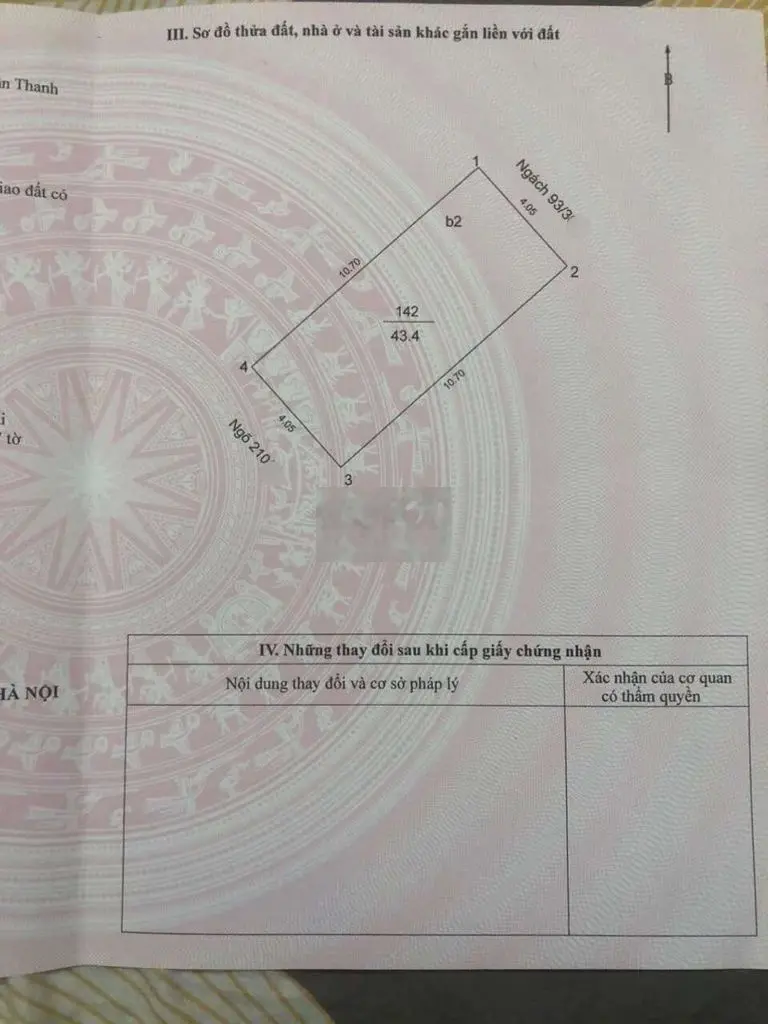 Bán nhà ngõ 210 phố Lê trọng Tấn quận Thanh Xuân khu phân lô giá tốt