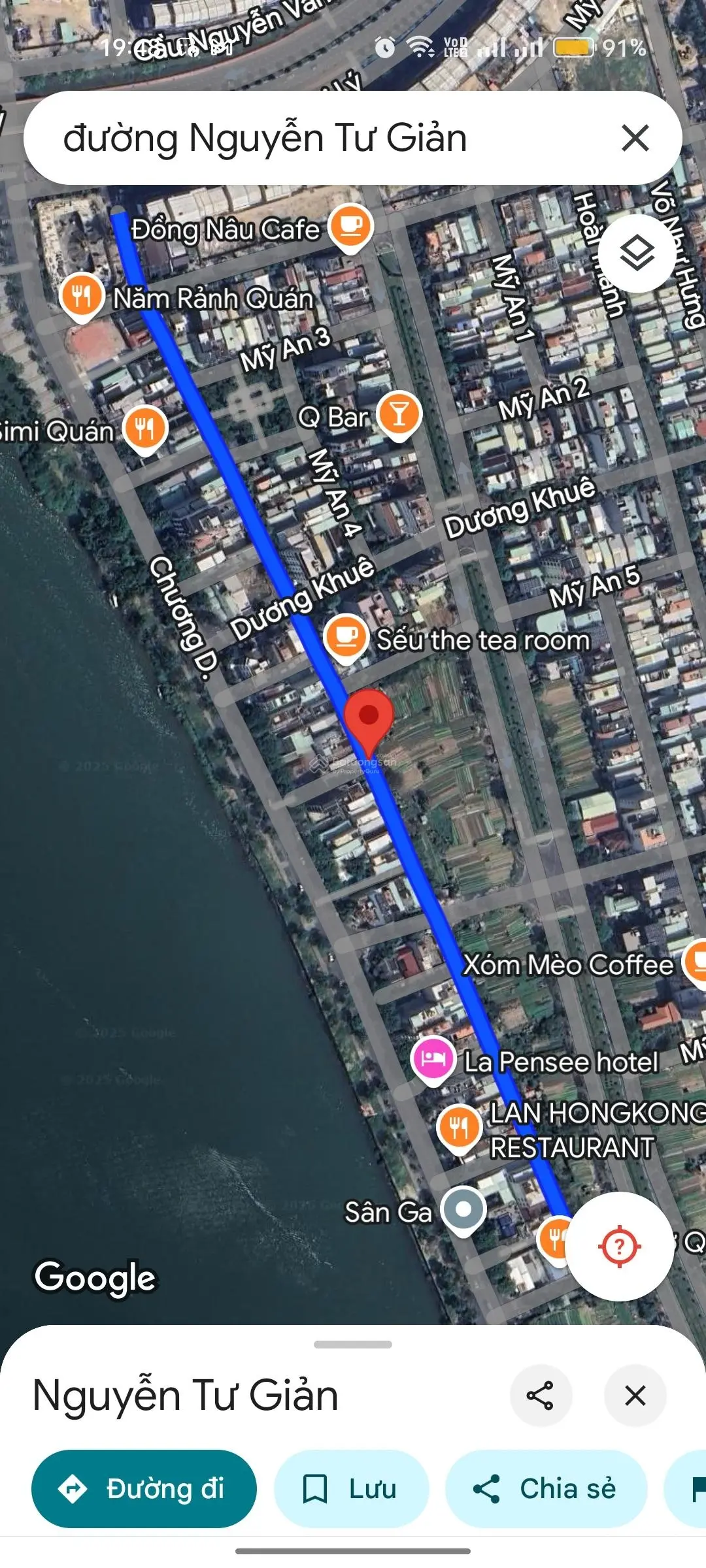 Nhà đẹp nội thất gỗ phố sông hàn nhìn sang công viênchaau á