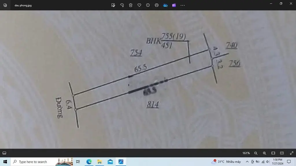 Đất sổ đỏ 451m2, mặt tiền 7m, nở hậu,dài 66m,xã Đức Minh cách biển 2km