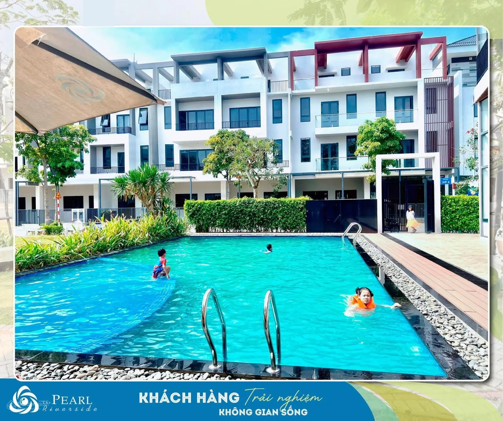 Nhà phố the pearl riverside mặt tiền sông - cuộc sống xanh - chuẩn singapore