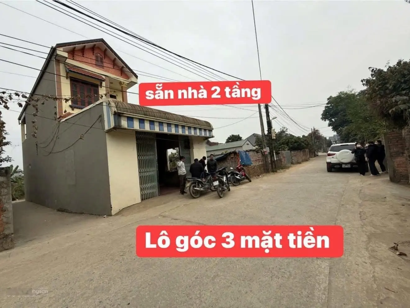 Chính chủ em bán lô đất 3 mặt tiền với tổng diện tích 109m2 , sẵn nhà 2 tầng, S thực tế 120m2