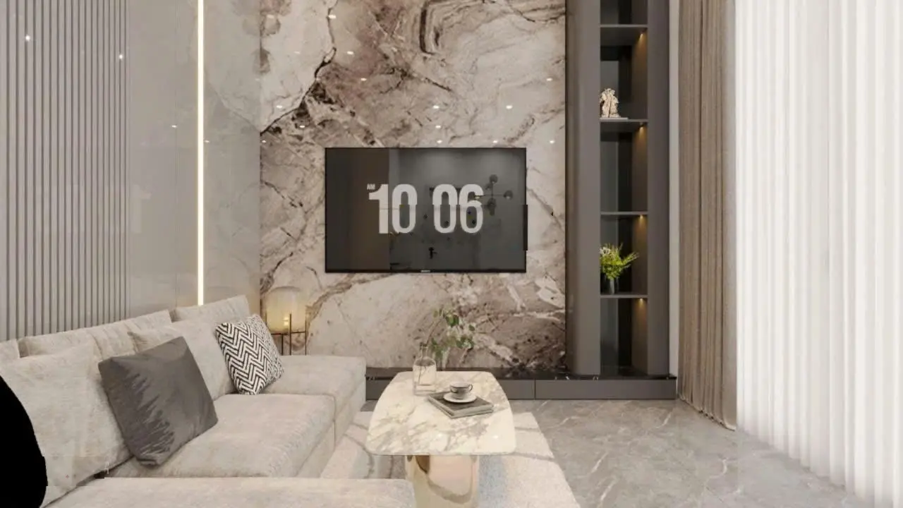 Nhà mới ở ngay - 3 bước hồ điều hoà, ô tô tránh -chủ tặng full nội thất. dt34m .5 tầng.