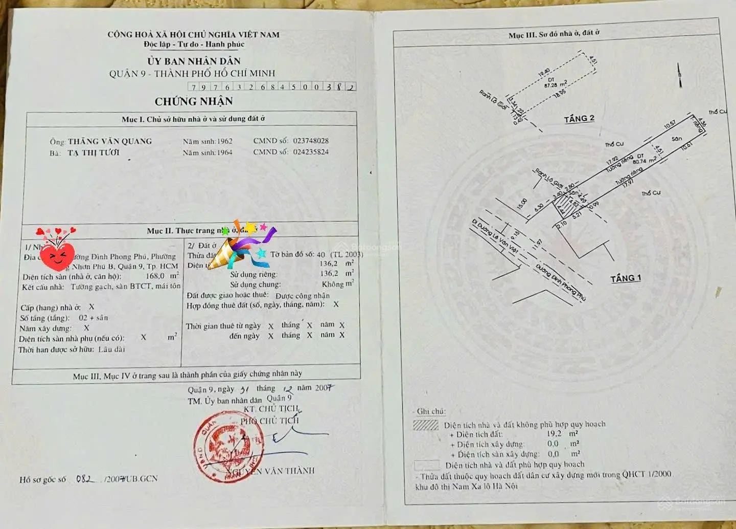 Nhà bán mặt tiền đường Đình Phong Phú Q9 - đối diện trường học - khu mua bán sầm uất !