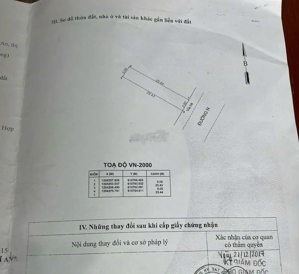Cần bán đất trung tâm hành chính Dĩ An