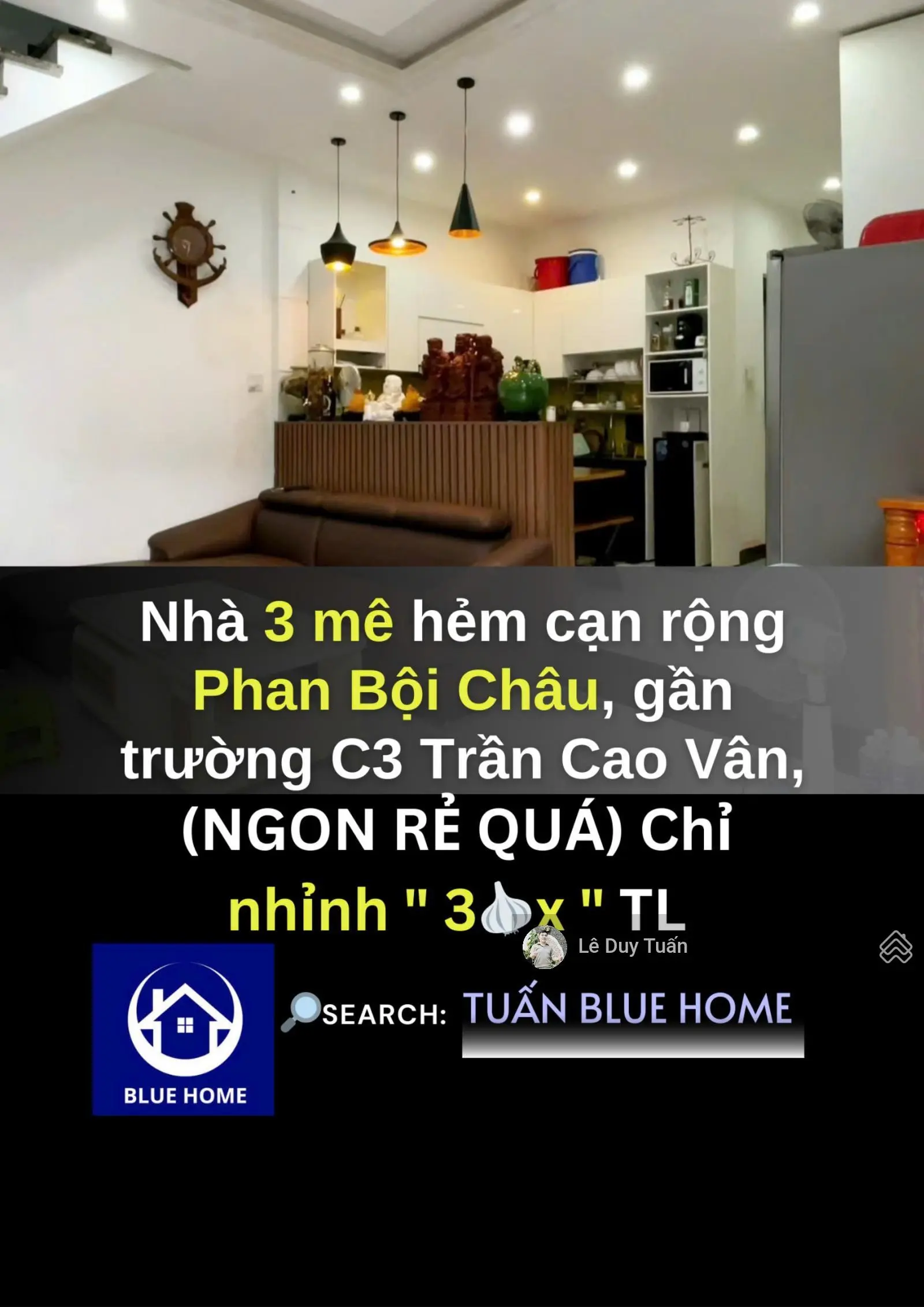 Bán Nhà 3 Mê trung tâm Hẻm cạn rộng Phan Bội Châu, Quy Nhơn , 46m2, Giá nhỉnh 3 Tỷ x xíu