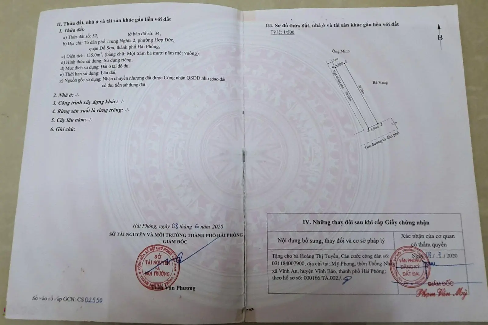 Bán đất lô góc mặt đường Trung Nghĩa, Đồ Sơn, Hải Phòng. Diện tích 135m2, giá 2,77 tỷ