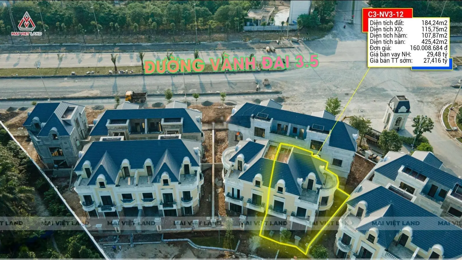 Chính chủ bán căn liên kề 80m2 - biệt thự 126m2 giá thấp nhất thị trường - quý mở bán mới vay 0%