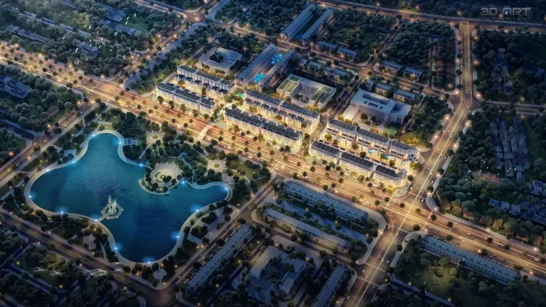 Bán shophouse 143m2, giá ưu đãi 260 triệu / m2 tại Avenue Garden, Tây Thăng Long, Bắc Từ Liêm