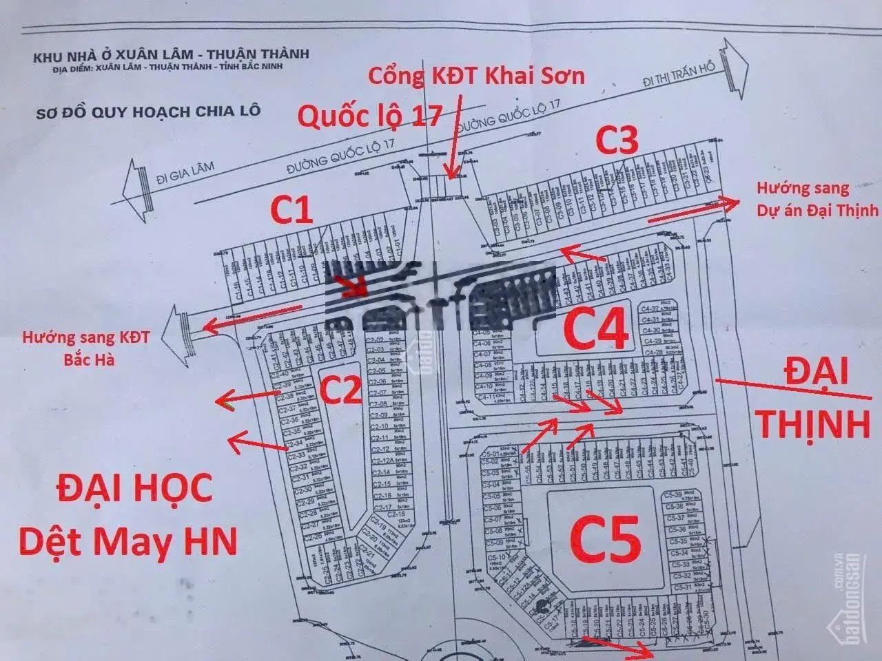 Bán gấp 91 m2 đất khu liền kề dự án KĐT Khai Sơn, Thuận Thành, Bắc Ninh. Ngay cạnh trường may