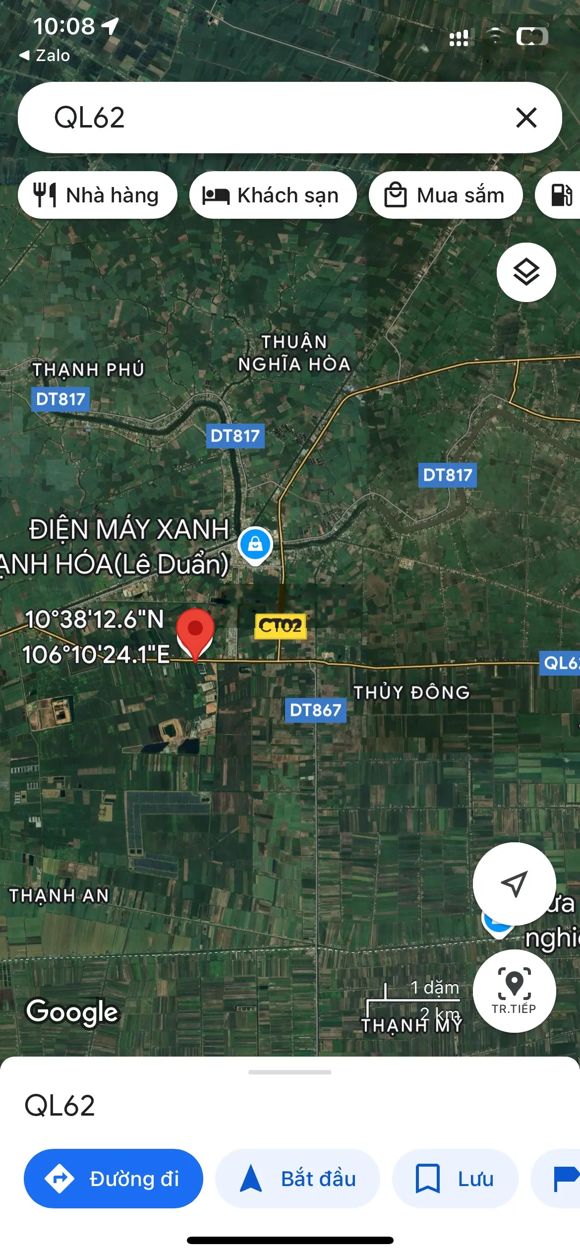 11.000m MT QL62 TT Thạch Hoá. Long An. Quy Hoạch SKC. Vi Trí Đẹp .Gần Điểm Cao Tốc Bắc Nam CT02.