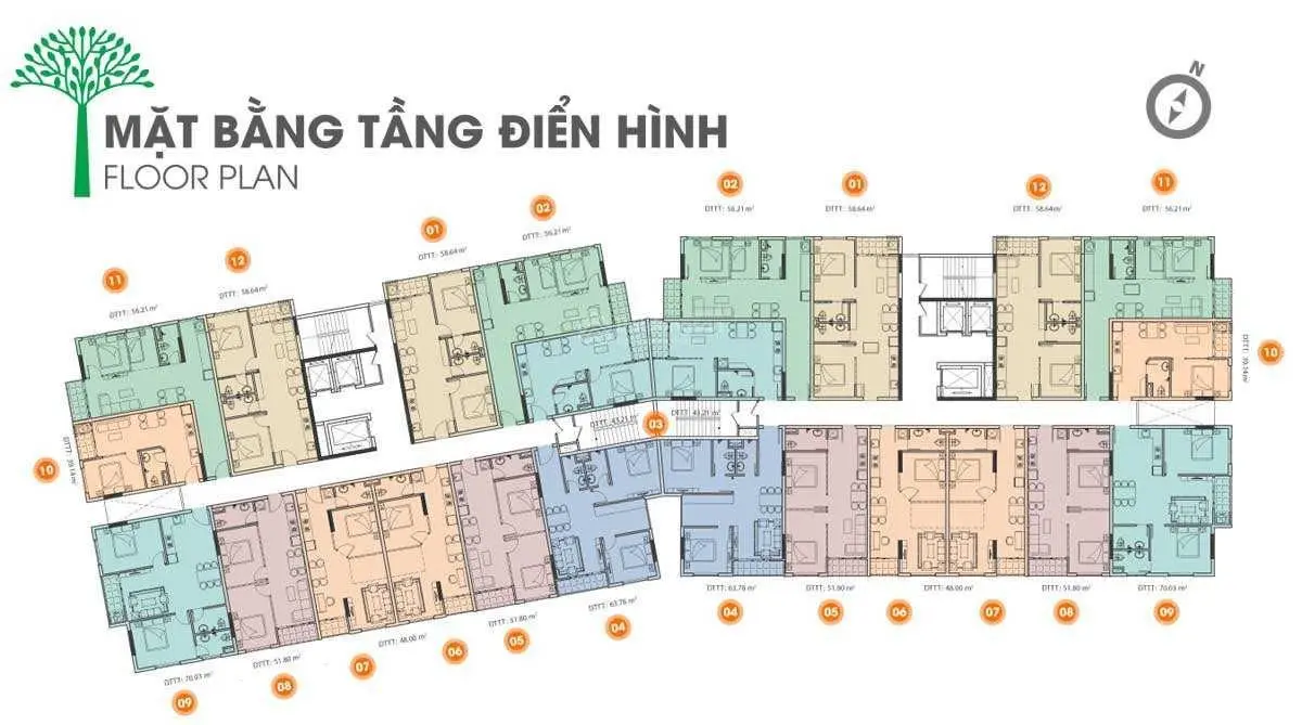 Trực tiếp chủ đầu tư bán căn hộ Eden Riverside 56m2 - 2PN 2WC, giá chỉ 1,455 tỷ hỗ trợ lãi suất tốt