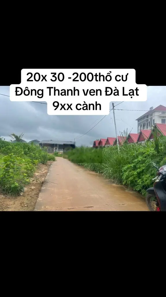 Đông Thanh 20x 27 Thổ cư 200m chỉ với 950triệu