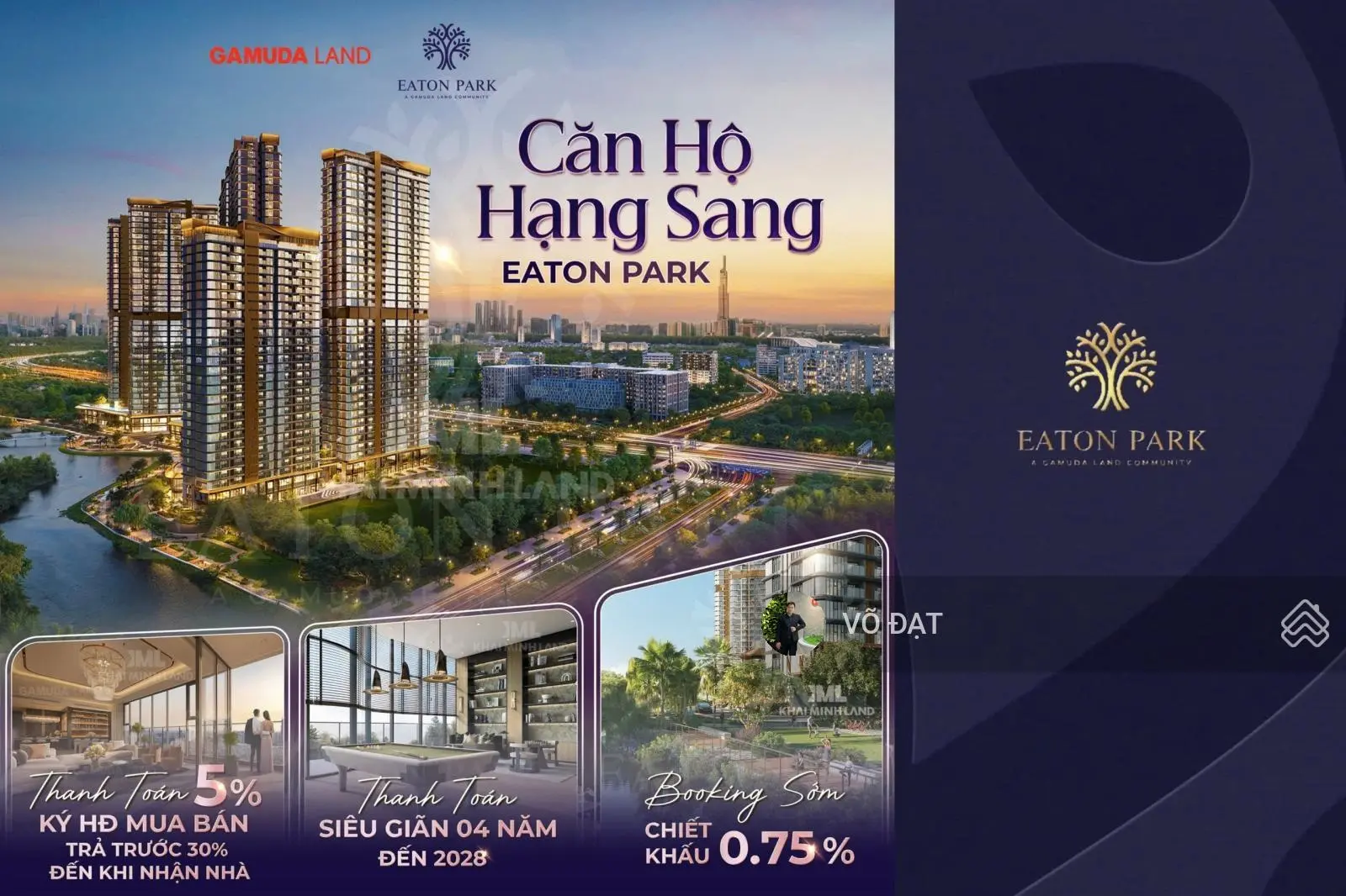 Đặt chỗ sớm - Hưởng chiết khấu lớn - Cơ hội sở hữu căn đẹp tại dự án Eaton Park !