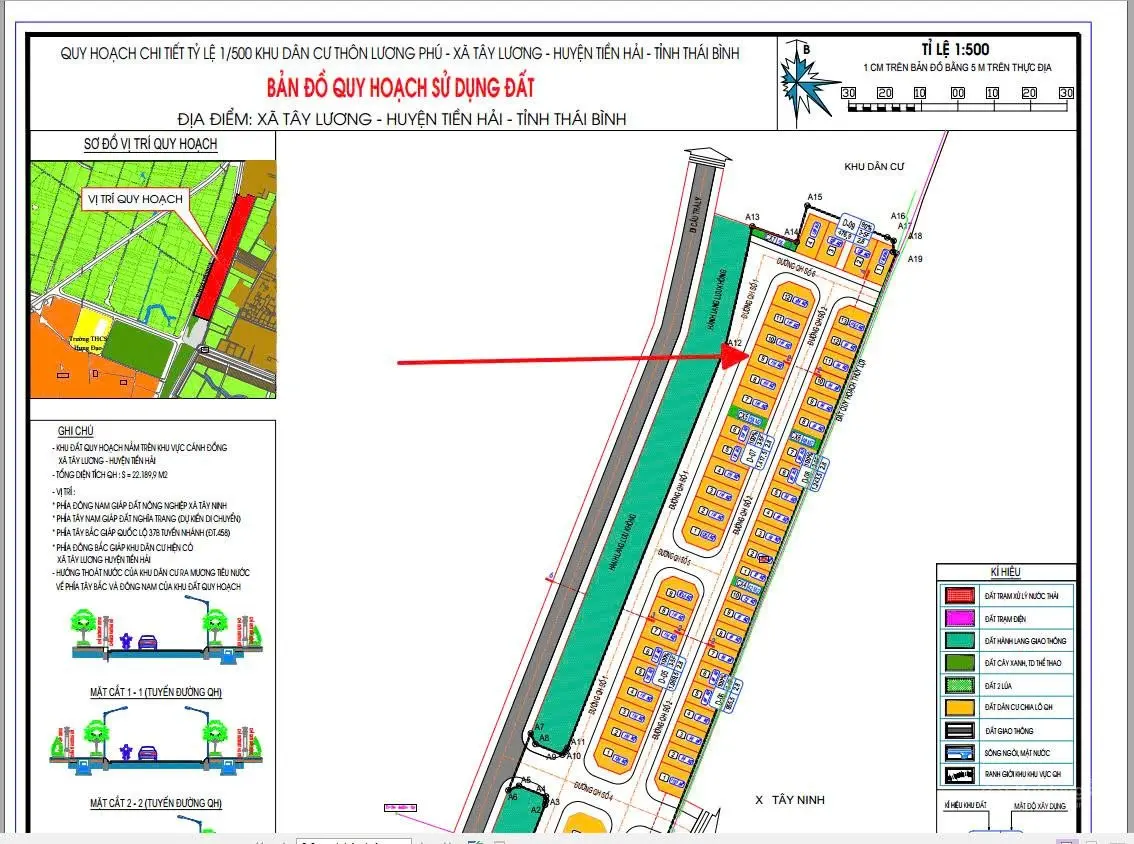 Bán đất đấu giá 116m2 Lương Phú, Tiền Hải , Thái Bình