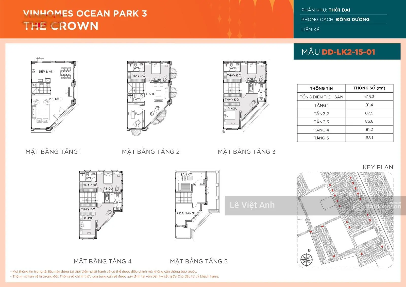 Sở hữu ngay căn liền kề góc Thời Đại 18 Vinhomes Ocean Park 3: View chung cư, vừa ở vừa kinh doanh