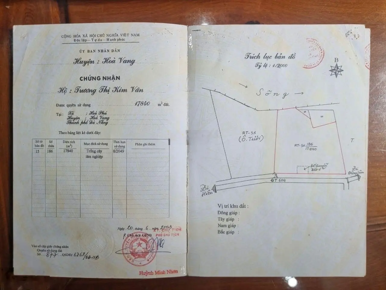 Chào bán 80.000m có 800m đất ở ngang mặt tiền 14G dài 450m suối chảy theo lô đất Hoà Phú Tp Đà Nẵng