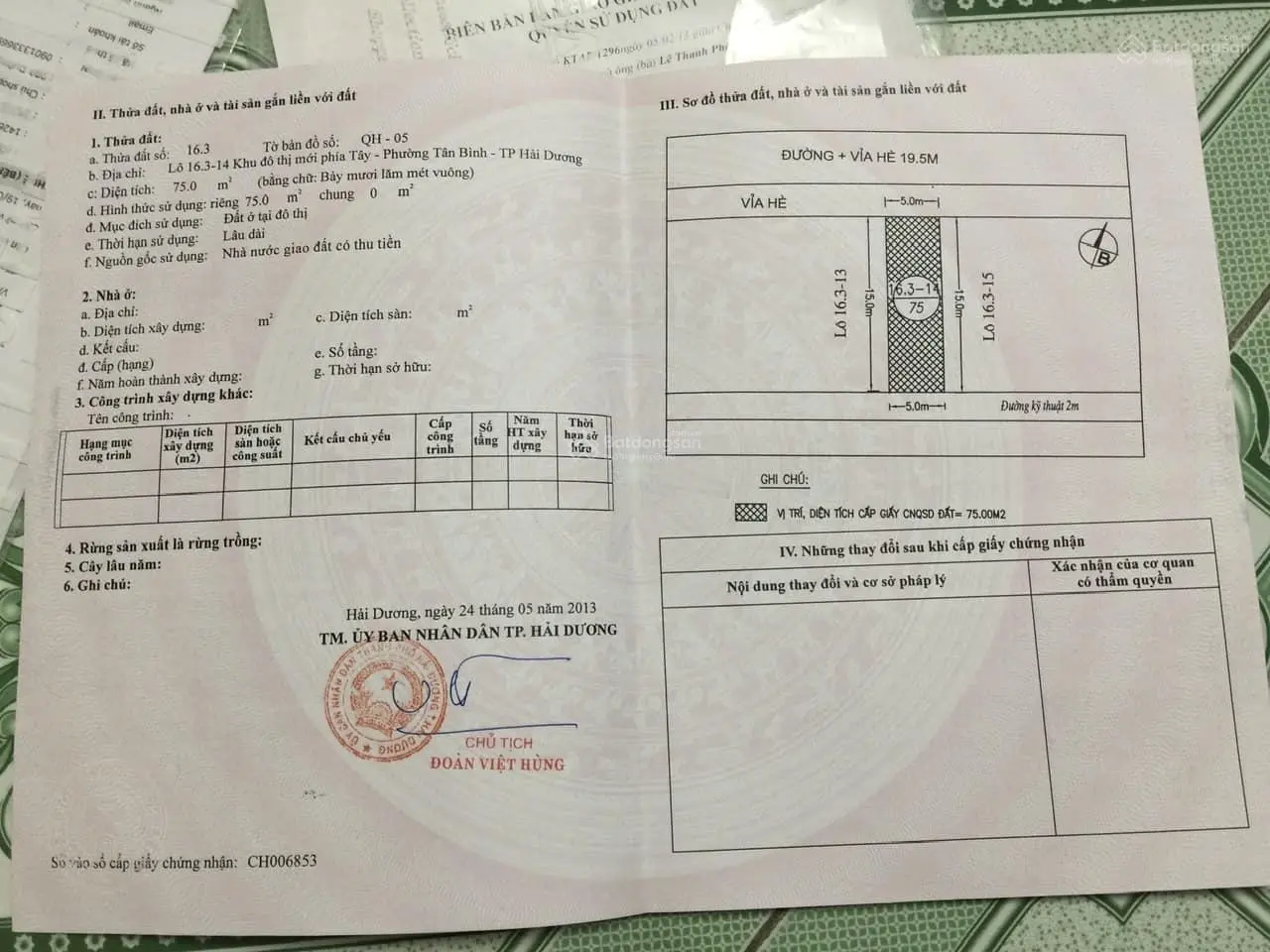 Cần bán gấp 75m2 đất số 170 phố Phùng Chí Kiên, KĐT An Phú
