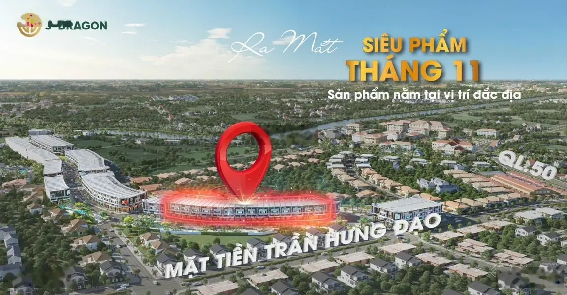 Kẹt ngân hàng chủ bán gấp 3 lô đất liền kề lốc B dự án J-Dragon kế bên chợ Cần Đước DT 90m2/lô SHR
