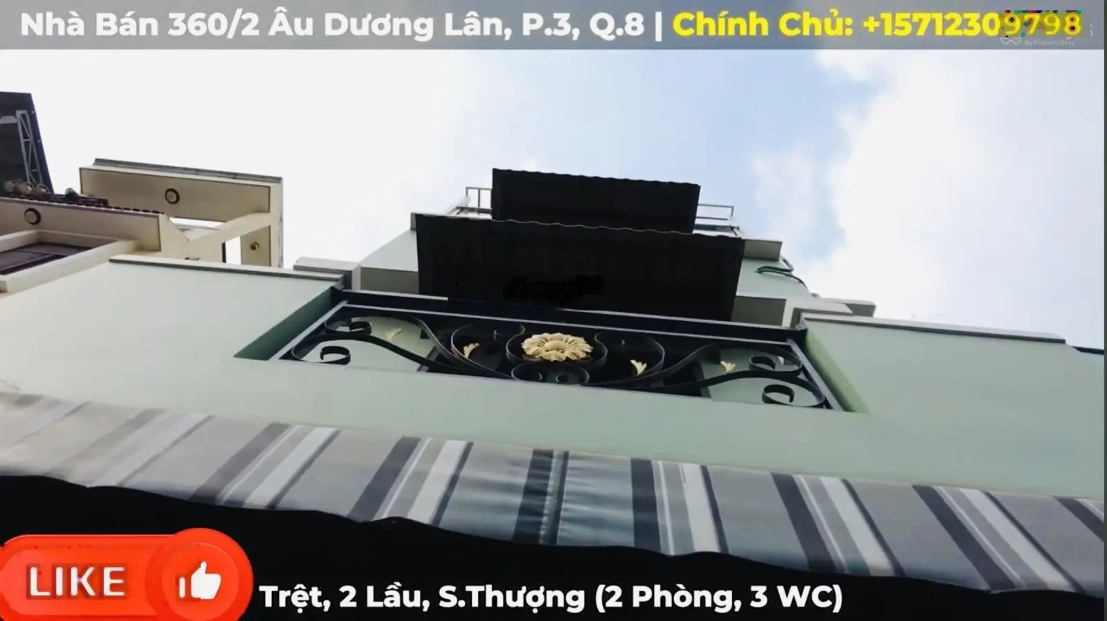 Chính chủ bán nhà hẻm 2m cách 1 căn ra đường Âu Dương Lân P3-Q8 (giáp Quận 1, Quận 5, Quận 3, Quận