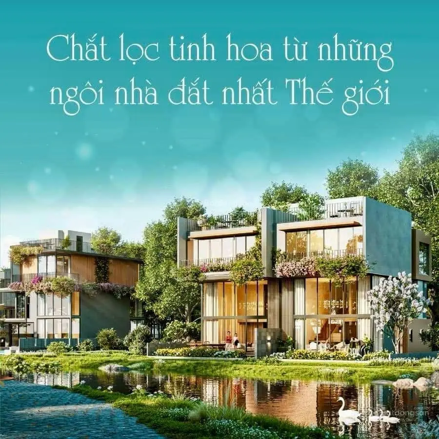 Căn biệt thự đảo mặt sông giá tốt nhất Ecovillage, vị trí góc đẹp giá 17tỷ7 100% LH: 0963 552 ***