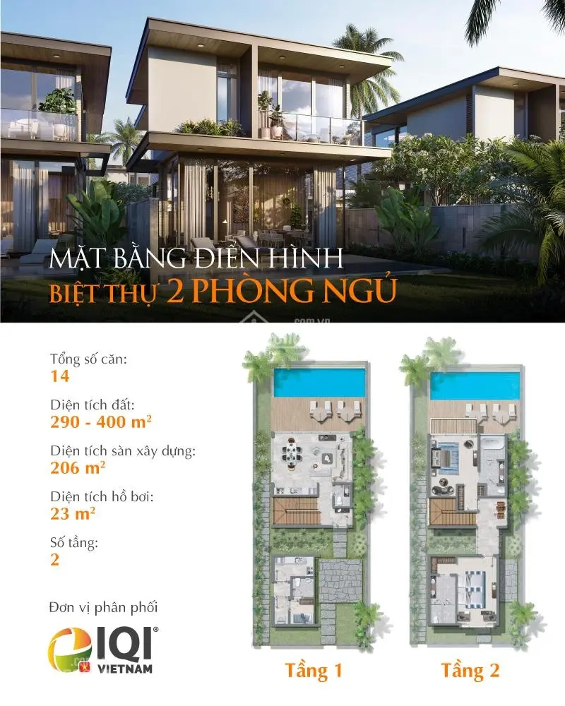Bán biệt thự trực diện biển cuối cùng tại Hyatt Regency Hồ Tràm Residences giá 78.3 tỷ