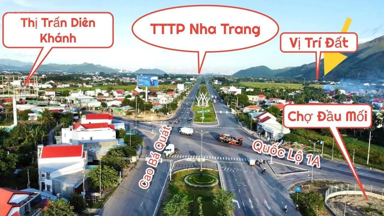 Diên An Diên Toàn theo trục Võ Nguyên Giáp cách trung tâm Nha Trang 10p di chuyển LH: 0905 211 ***